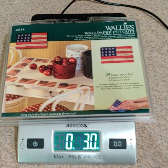 Flag Wallies Pre Pasted Wallpaper Cutouts 12114 Set of 25 Crafts Parades Books - Picture 11 of 12